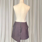Cue Burgundy Asymetric Mini Skirt AU8
