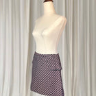 Cue Burgundy Asymetric Mini Skirt AU8