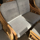 Cane lounge set 5 pce