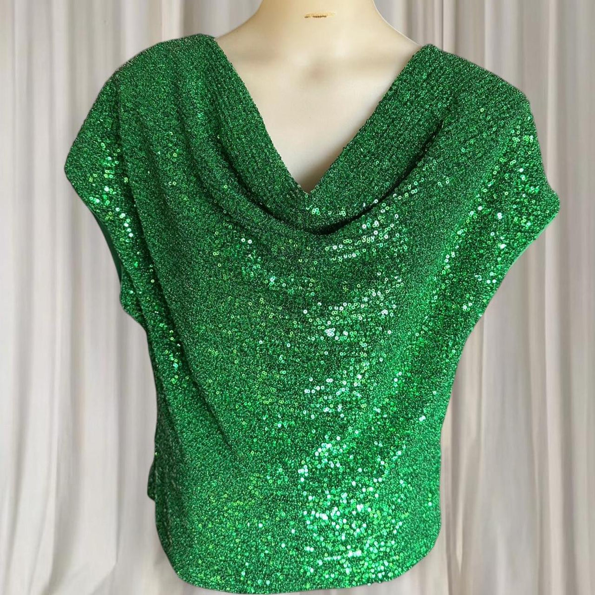David Lawrence Women's Green Sequin T-shirt