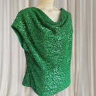 David Lawrence Women's Green Sequin T-shirt