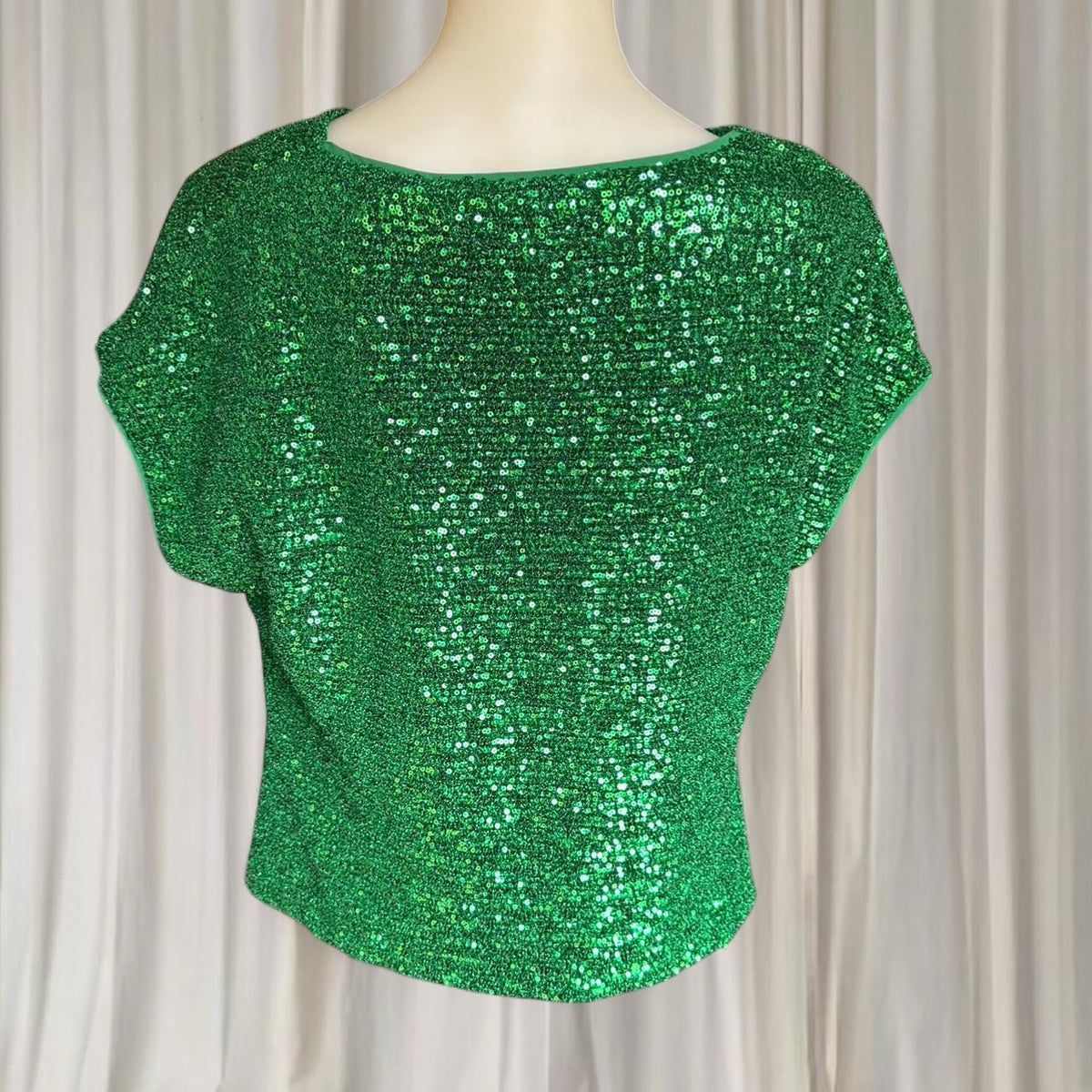 David Lawrence Women's Green Sequin T-shirt