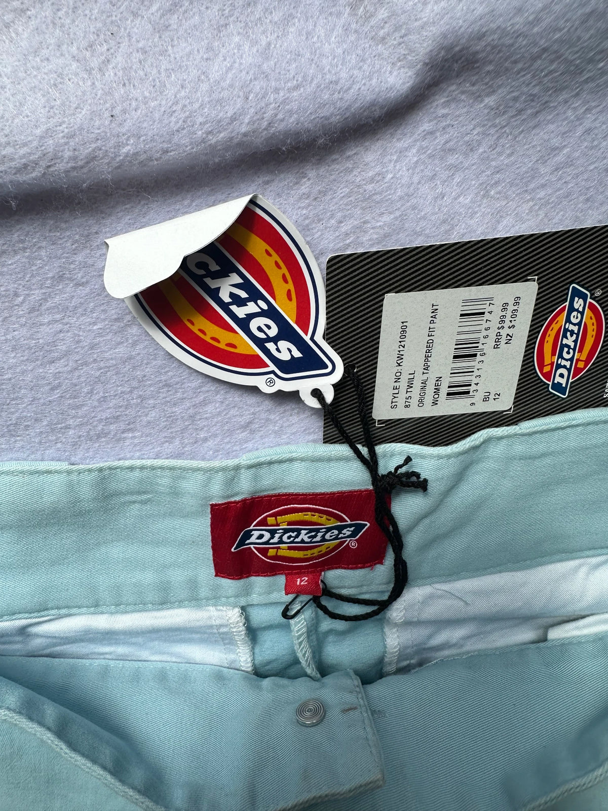 Dickies 875 Original Tapered Fit Pants - Light Blue Twill - Image 6