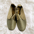 Django & Juliette Gold Leather Diamante Platform Flats - Shimmering Comfort & Style - Image 2