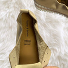 Django & Juliette Gold Leather Diamante Platform Flats - Shimmering Comfort & Style - Image 7