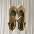 Dttrol Mary Jane Tap Dancing Shoes - Tan Performance Footwear US Size 7 - Image 1