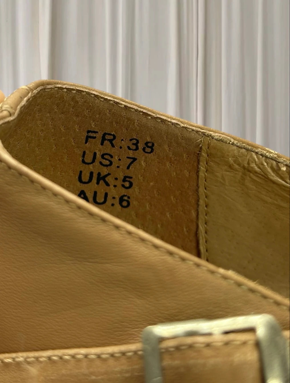 Dttrol Mary Jane Tap Dancing Shoes - Tan Performance Footwear US Size 7 - Image 6