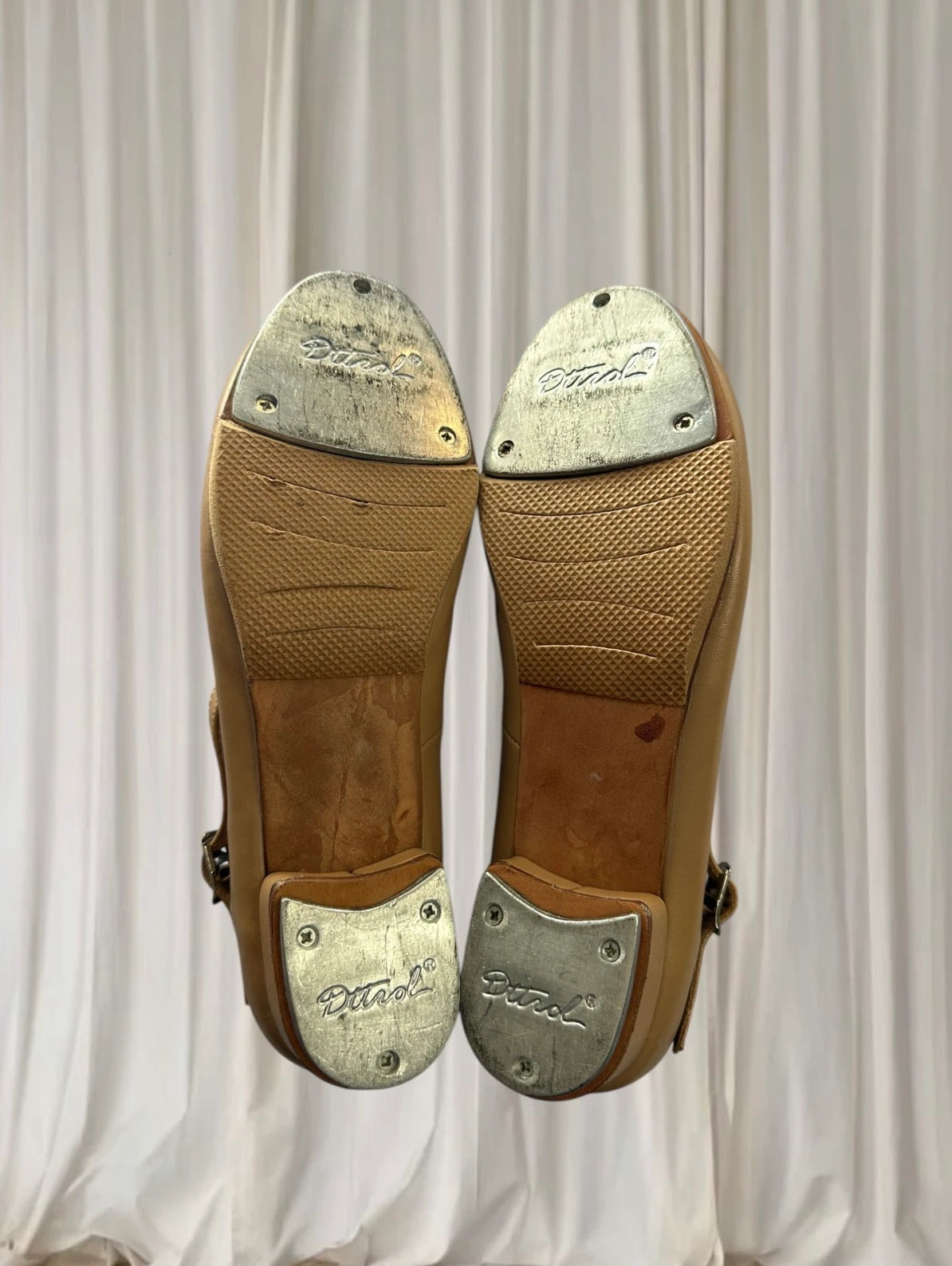 Dttrol Mary Jane Tap Dancing Shoes - Tan Performance Footwear US Size 7 - Image 7