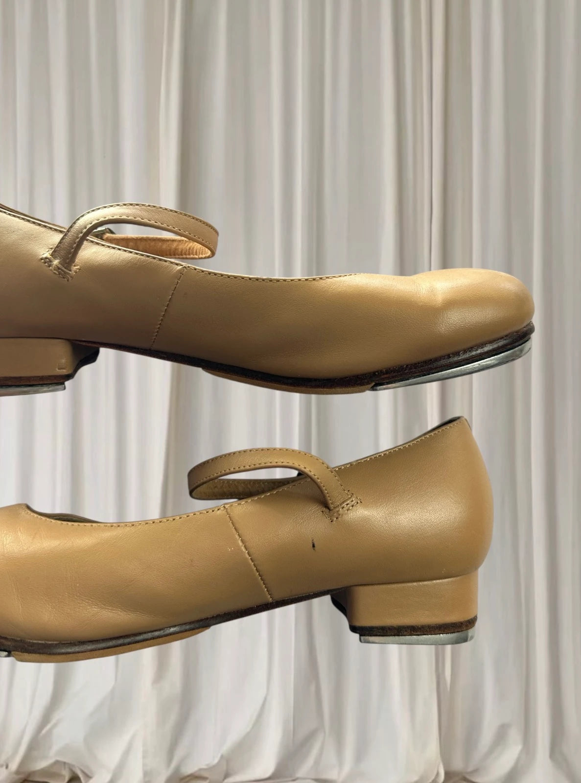 Dttrol Mary Jane Tap Dancing Shoes - Tan Performance Footwear US Size 7 - Image 5