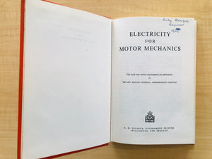 Electricity for Motor Vehicles