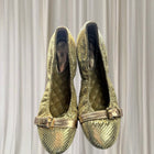 Florsheim Gold Ballet Flats - Comfortable Leather Foldable Slip-Ons - Image 1