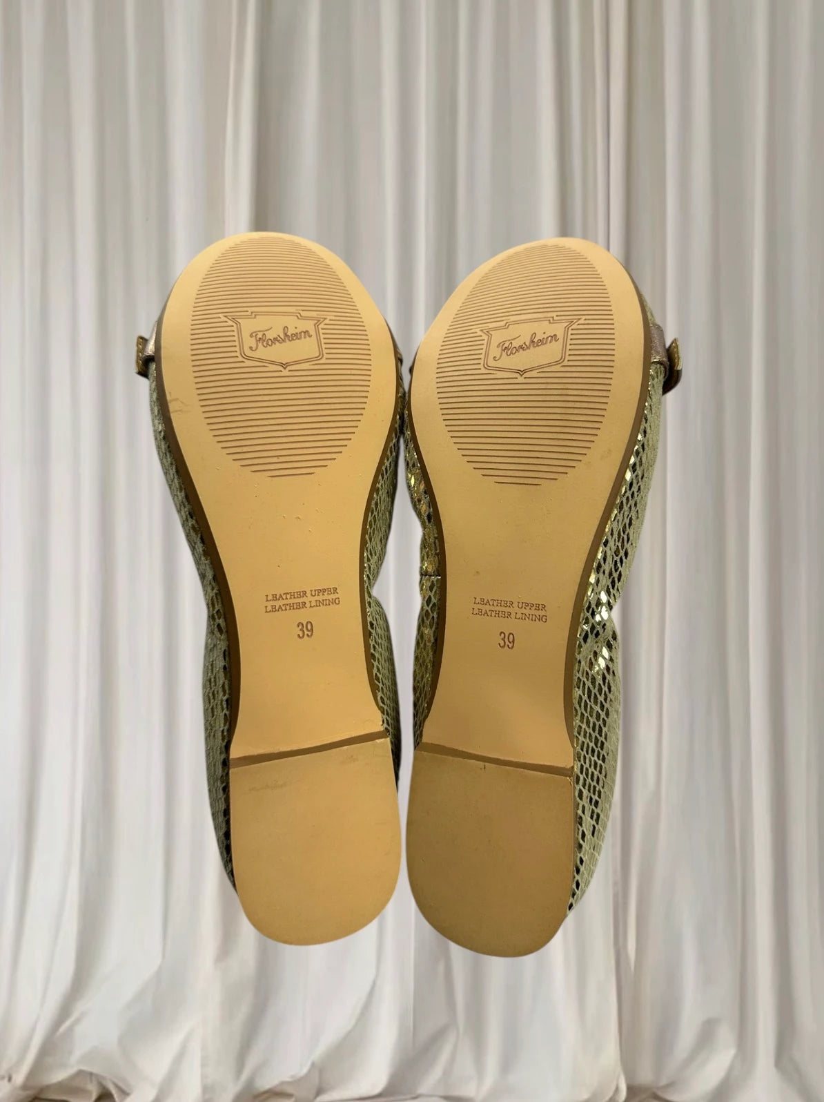 Florsheim Gold Ballet Flats - Comfortable Leather Foldable Slip-Ons - Image 6