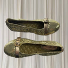 Florsheim Gold Ballet Flats - Comfortable Leather Foldable Slip-Ons - Image 3
