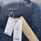 Forever New Emmy Lace Trim Mini Dress - Navy Blue Tiered Design - Image 6