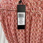 G.D.S. Signify Sleeveless Dress - Coral Geometric Print with Drawstring Waist - Image 6