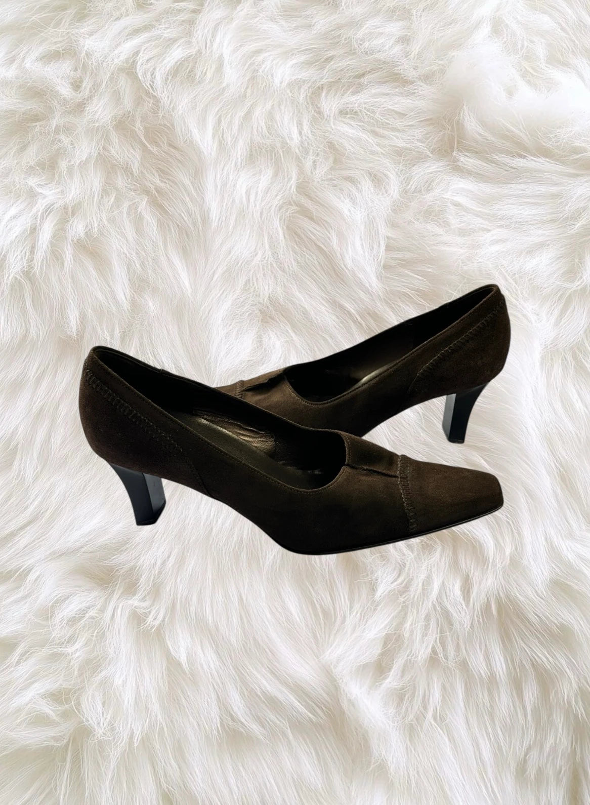 Vintage Gabor Fashion Brown Suede Court Heels - Image 5