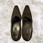 Vintage Gabor Fashion Brown Suede Court Heels - Image 3