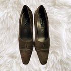 Vintage Gabor Fashion Brown Suede Court Heels - Image 2