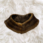 Genuine Fur Collar - Dark Brown. Luxurious &amp; Timeless Women's Outerwear Accessory