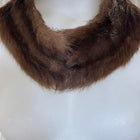 Genuine Fur Collar - Dark Brown. Luxurious &amp; Timeless Women's Outerwear Accessory