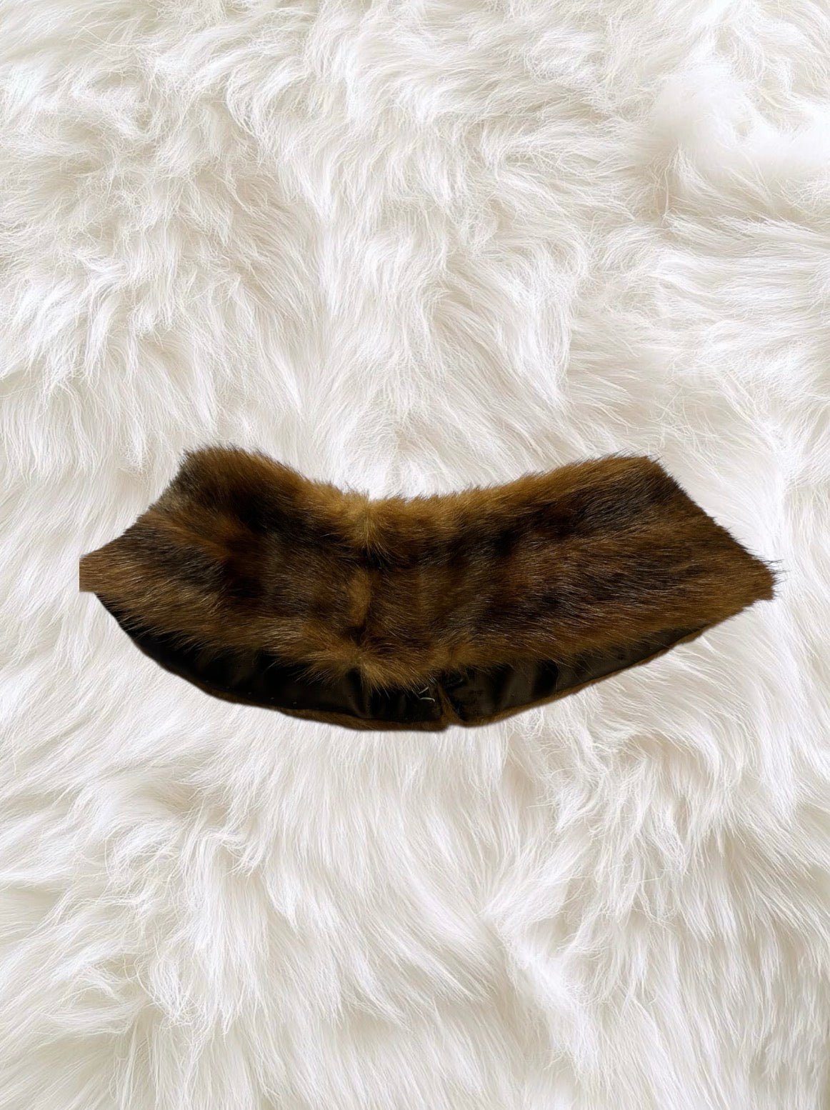 Genuine Fur Collar - Dark Brown. Luxurious &amp; Timeless Women's Outerwear Accessory