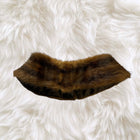 Genuine Fur Collar - Dark Brown. Luxurious &amp; Timeless Women's Outerwear Accessory