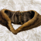 Genuine Fur Collar - Dark Brown. Luxurious &amp; Timeless Women's Outerwear Accessory