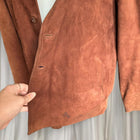 Vintage Gold Coast Leather Brown Suede Jacket