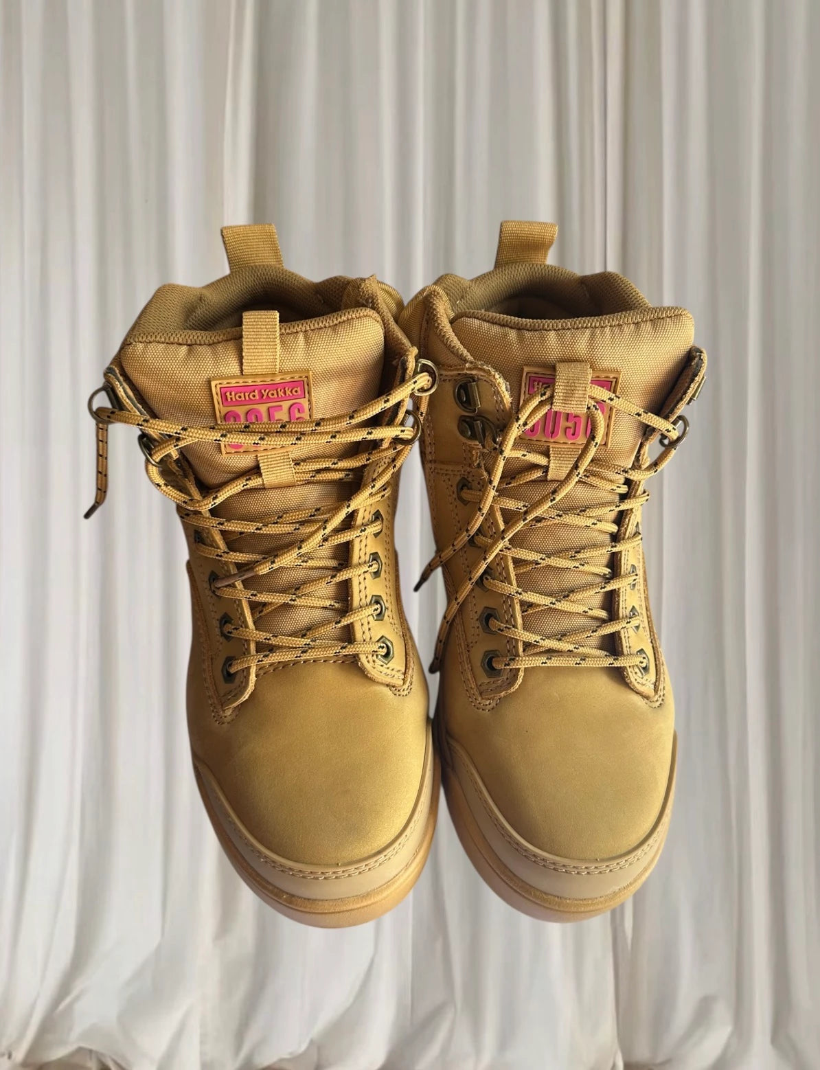Hard Yakka 3056 Women's Work Boots - Durable Safety Footwear Tan/Wheat - Image 3