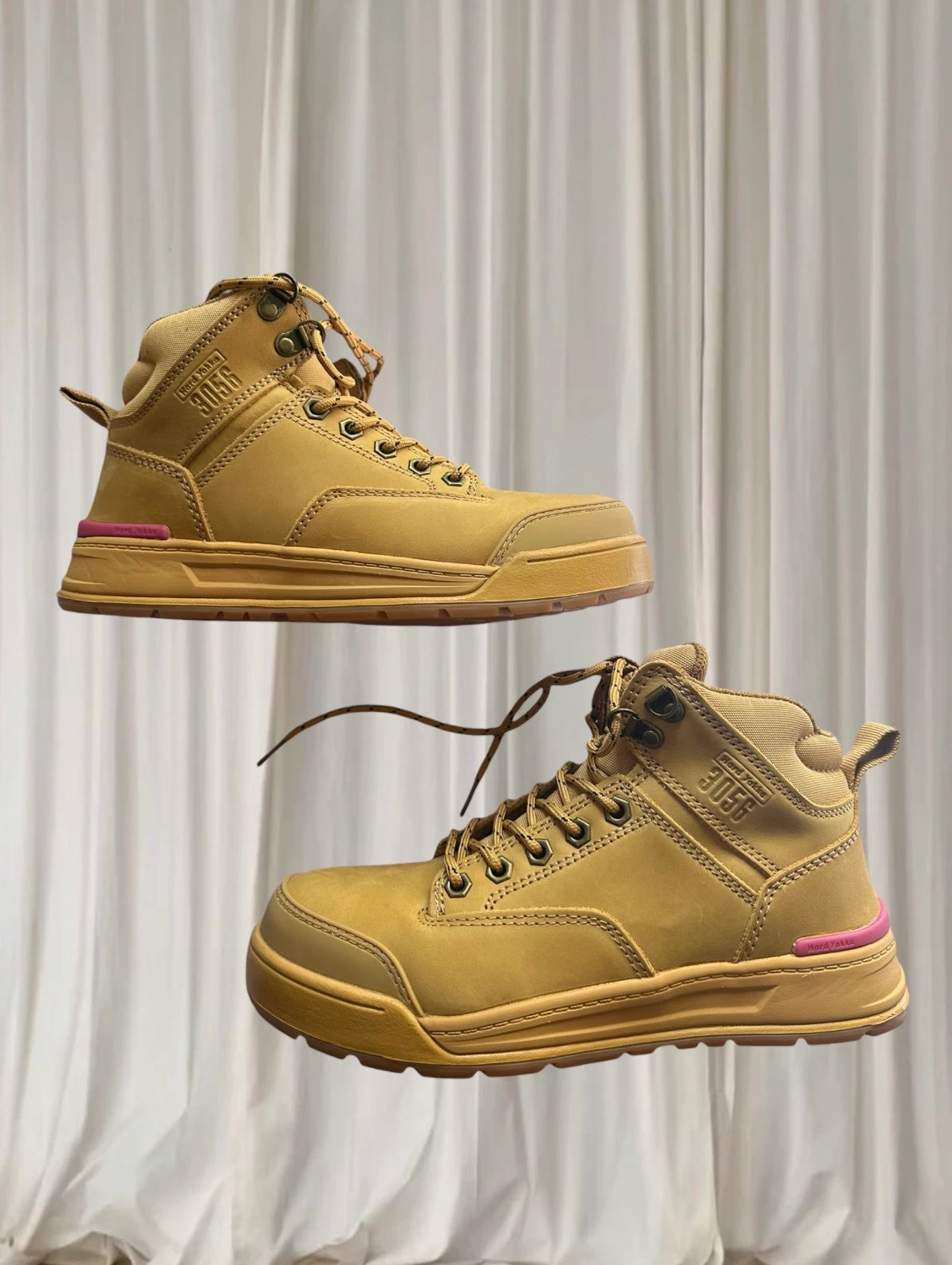 Hard Yakka 3056 Women's Work Boots - Durable Safety Footwear Tan/Wheat - Image 5