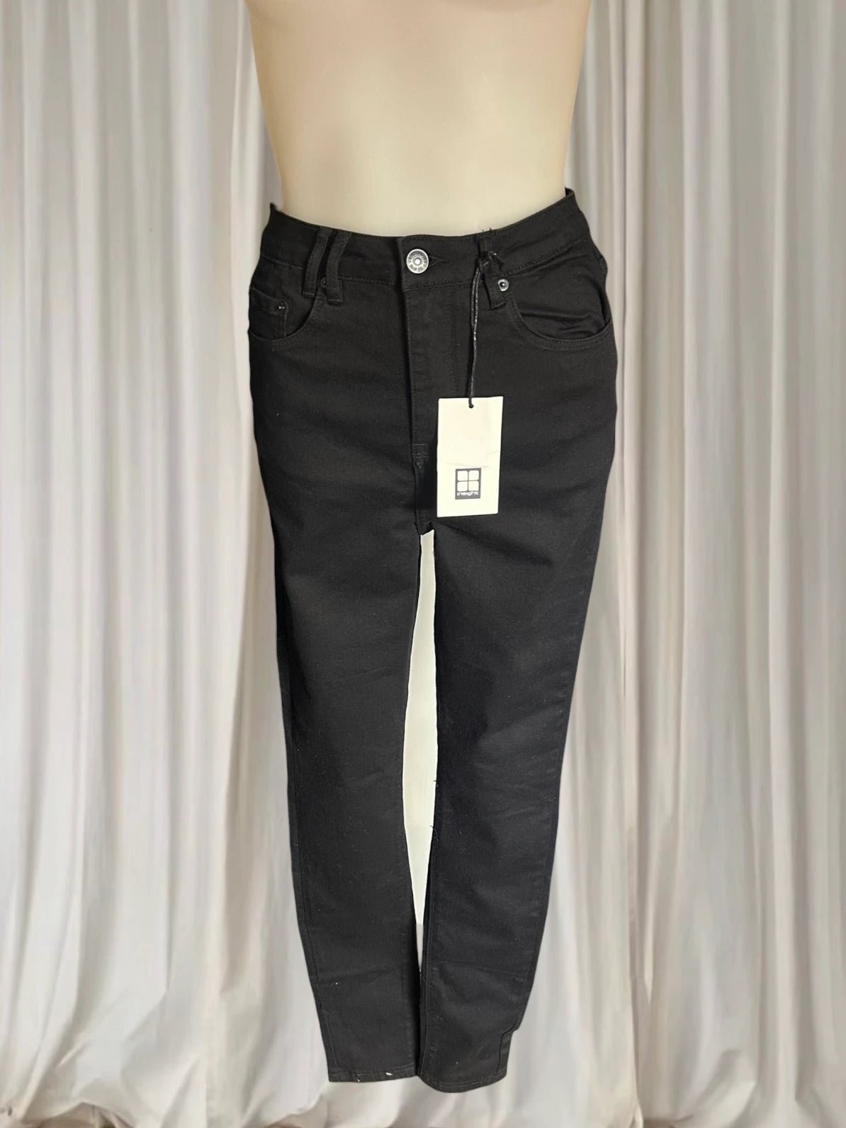 Insight Sami Super High Rise Jeans - Jet Black Denim - Image 1