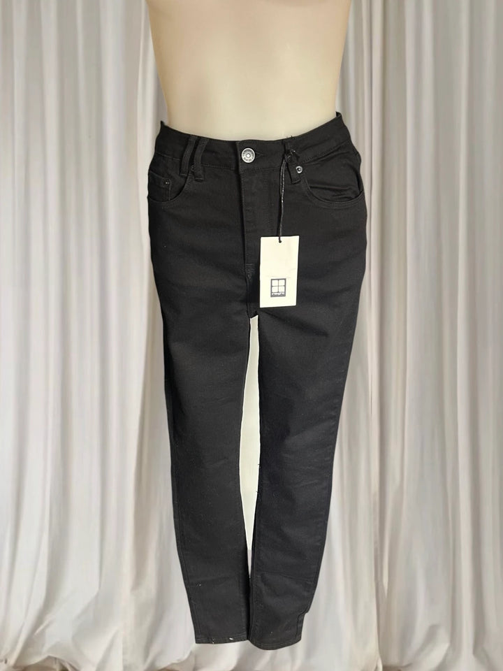 Insight Sami Super High Rise Jeans - Jet Black Denim - Image 1