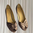 Vintage JD Williams Satin Kitten Heels - Elegant Purple Peep-Toe AU 5