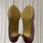 Vintage JD Williams Satin Kitten Heels - Elegant Purple Peep-Toe AU 5