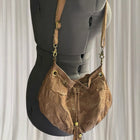 Kate Hill Vintage Boho Hobo Bag - Rich Brown Leather Slouchy Shoulder Bag - Image 1