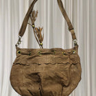 Kate Hill Vintage Boho Hobo Bag - Rich Brown Leather Slouchy Shoulder Bag - Image 5
