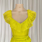 La Maison Talulah Petula Mini Dress - Vibrant Citrus V-Neck - Image 3