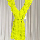 La Maison Talulah Petula Mini Dress - Vibrant Citrus V-Neck - Image 6
