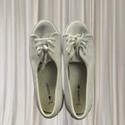 Lacoste Ziane Chunky Lace-Up Flats - Sleek White Casual Shoes - Image 1