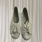 Lacoste Ziane Chunky Lace-Up Flats - Sleek White Casual Shoes - Image 2