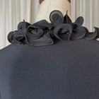 Liz Jordan Bolero Shrug With Black Ruffled Collar Detail Small