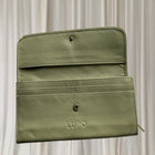 Lupo Leather Wallet - Elegant Beige Designer Card Organizer - Image 1