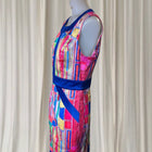 Mackenzie Mode Sleeveless Sheath Dress - Vibrant Multicolor Abstract Print - Image 3