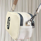 Marc Jacobs The Snapshot Crossbody Camera Bag White Saffiano Leather