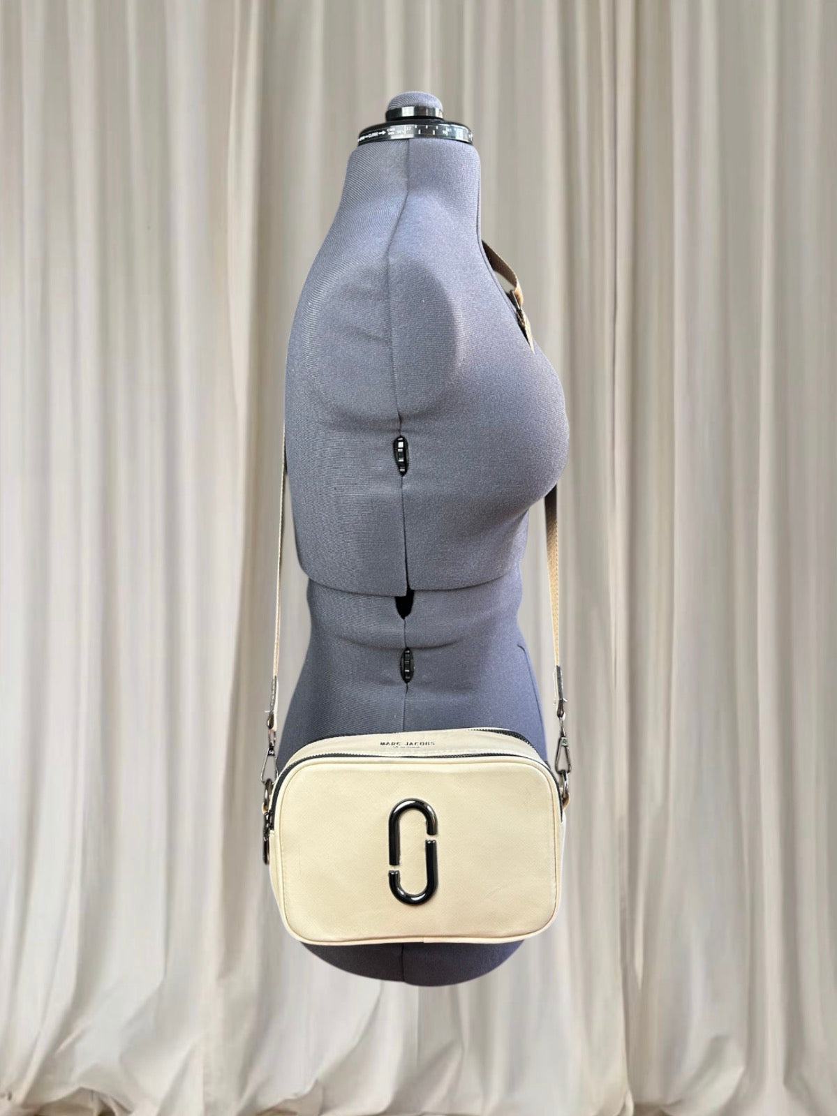 Marc Jacobs The Snapshot Crossbody Camera Bag White Saffiano Leather