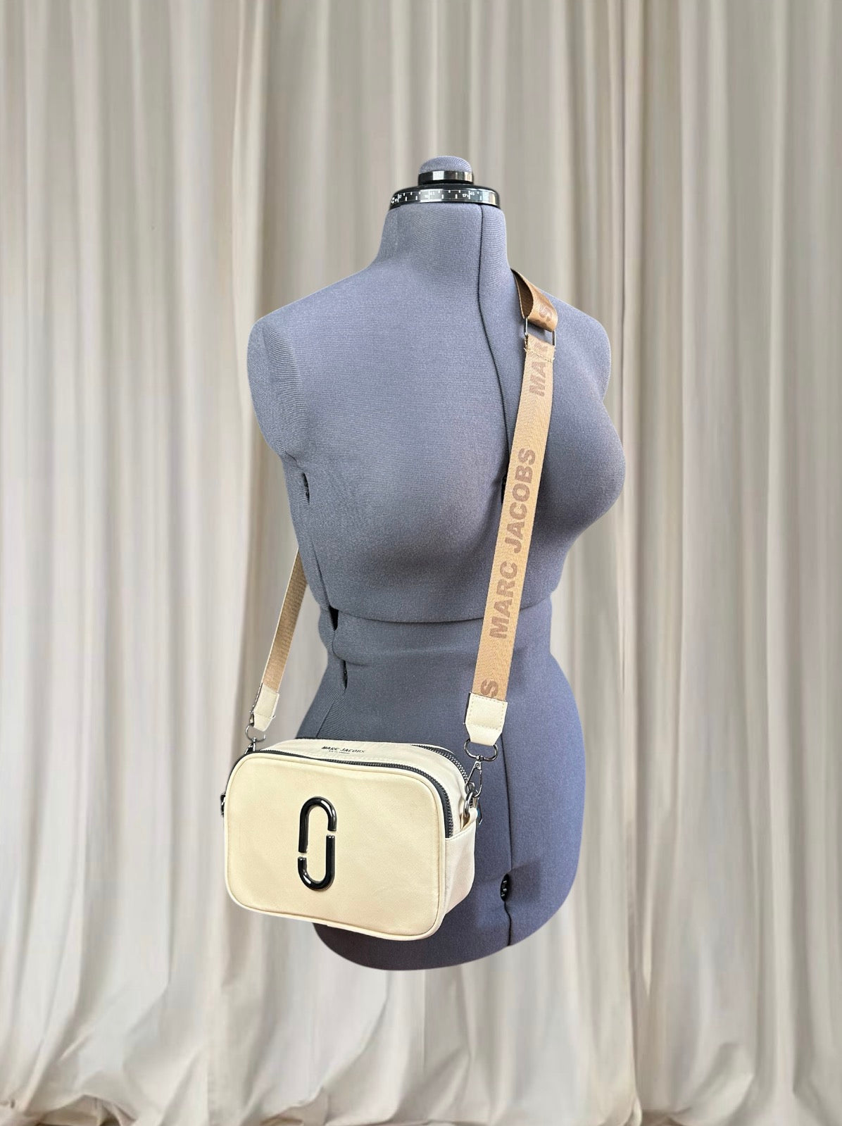 Marc Jacobs The Snapshot Crossbody Camera Bag White Saffiano Leather
