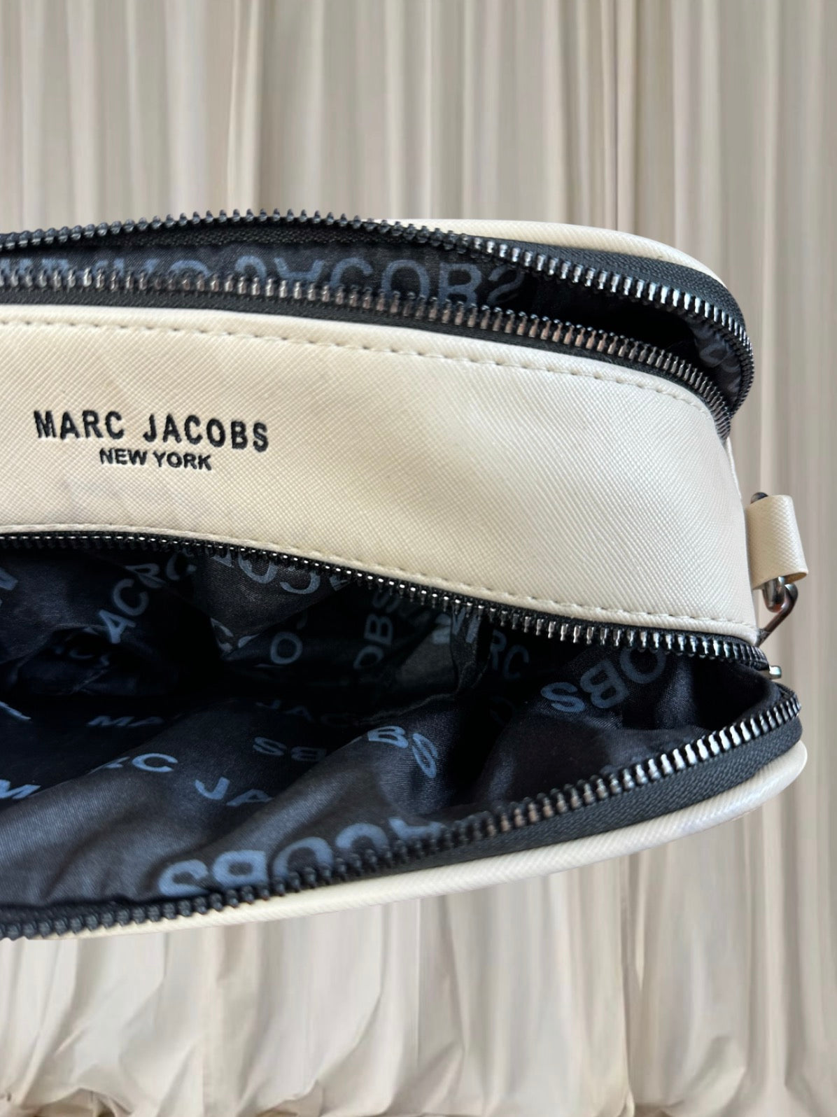 Marc Jacobs The Snapshot Crossbody Camera Bag White Saffiano Leather