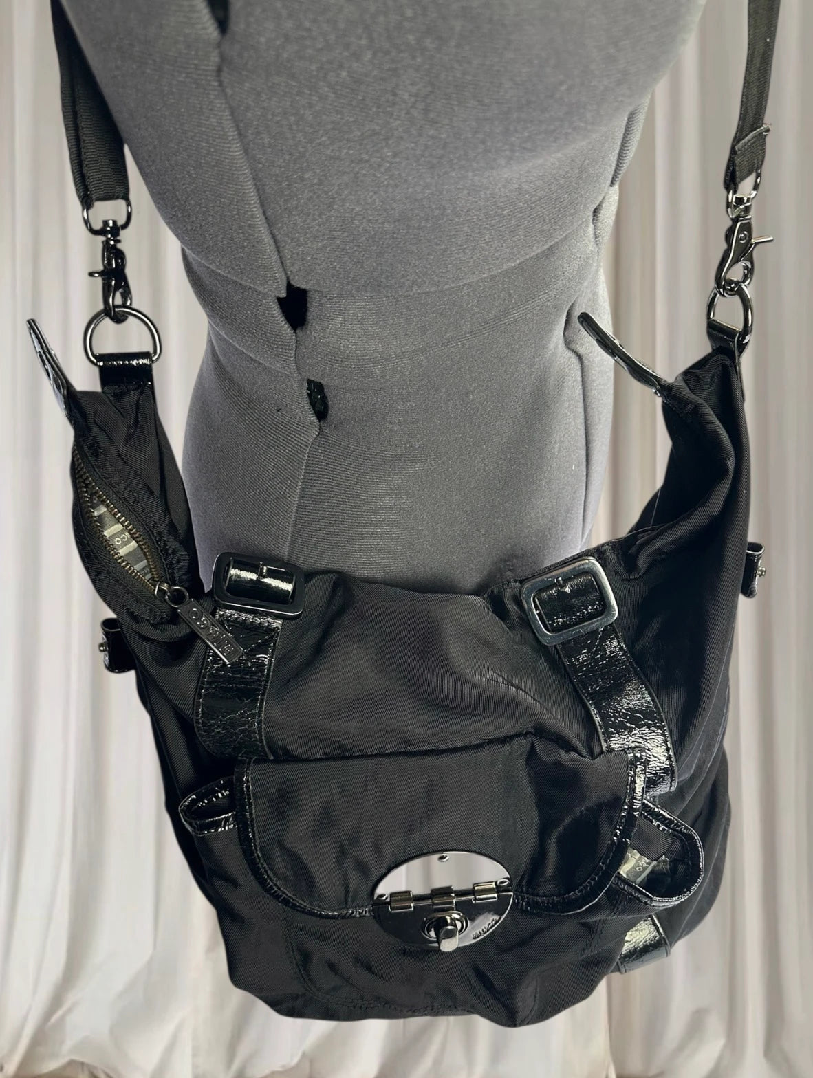 Mimco Messenger Bag - Versatile Black Crossbody & Shoulder Bag - Image 3