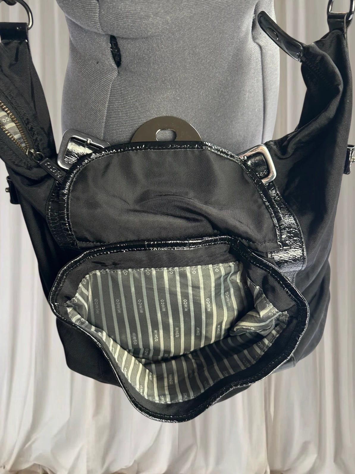 Mimco Messenger Bag - Versatile Black Crossbody & Shoulder Bag - Image 6