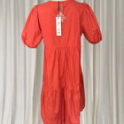 Minkpink Tiered Cotton Dress - Vibrant Orange Casual Style - Image 5
